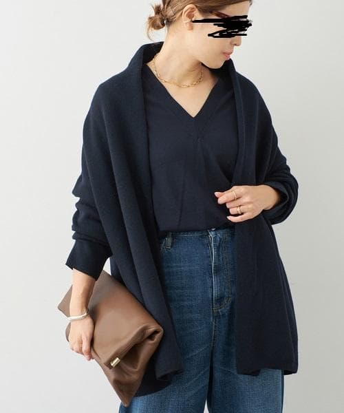 Deuxieme Classe スムースニットショートガウン 黒
