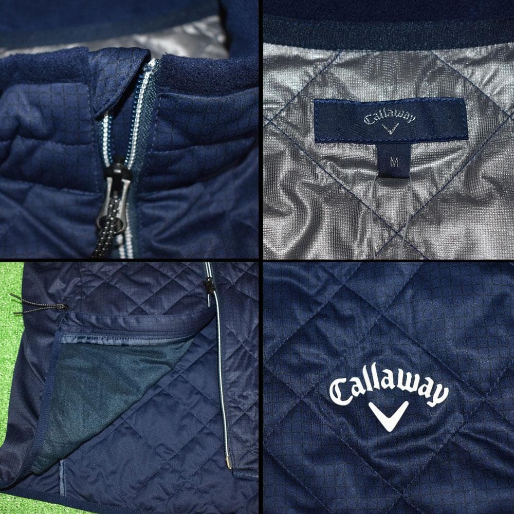 Callaway/キャロウェイ ゴルフ 中綿ベスト【ネイビー/Ｍ】新品！