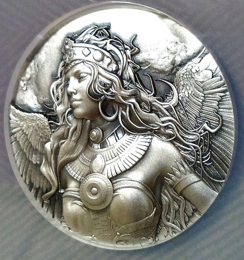 NGC MS70 2025 2オンス 純銀 女神イシス 全世界99枚のみ