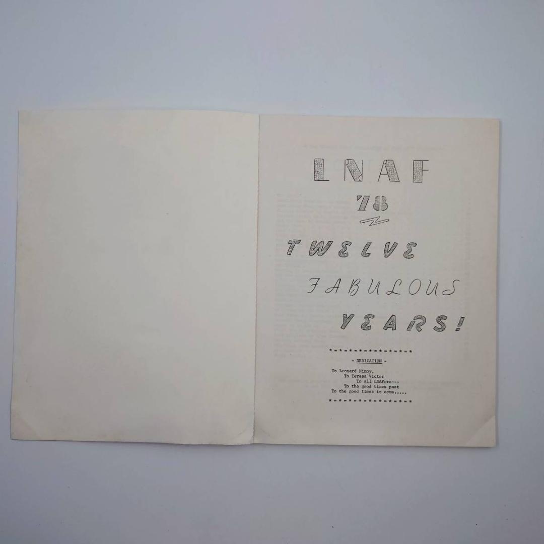 洋書 レナード・ニモイ 同人誌？ ファンブック？ スタートレック スポック