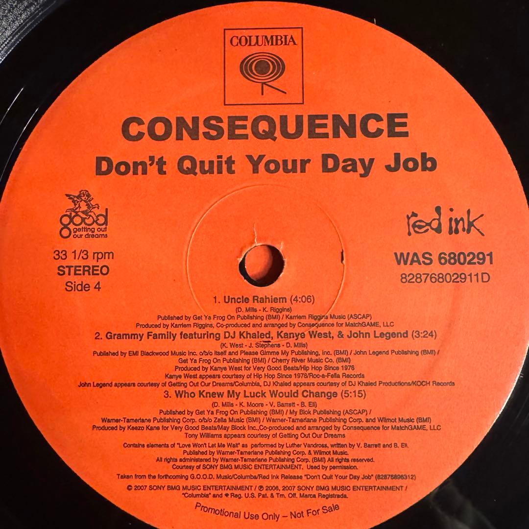 CONSEQUENCE アルバム 2LP 希少