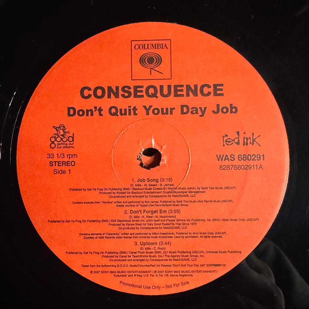 CONSEQUENCE アルバム 2LP 希少