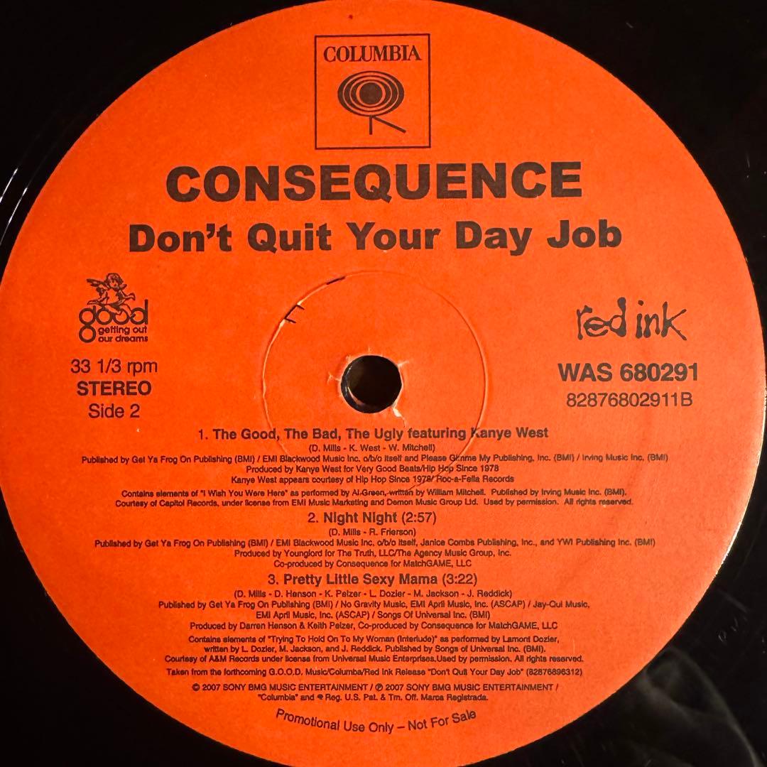 CONSEQUENCE アルバム 2LP 希少