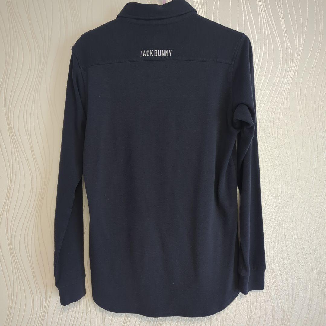 【転居に伴い最終値下】【美品】Jack Bunny 長袖ポロシャツ （ネイビー）