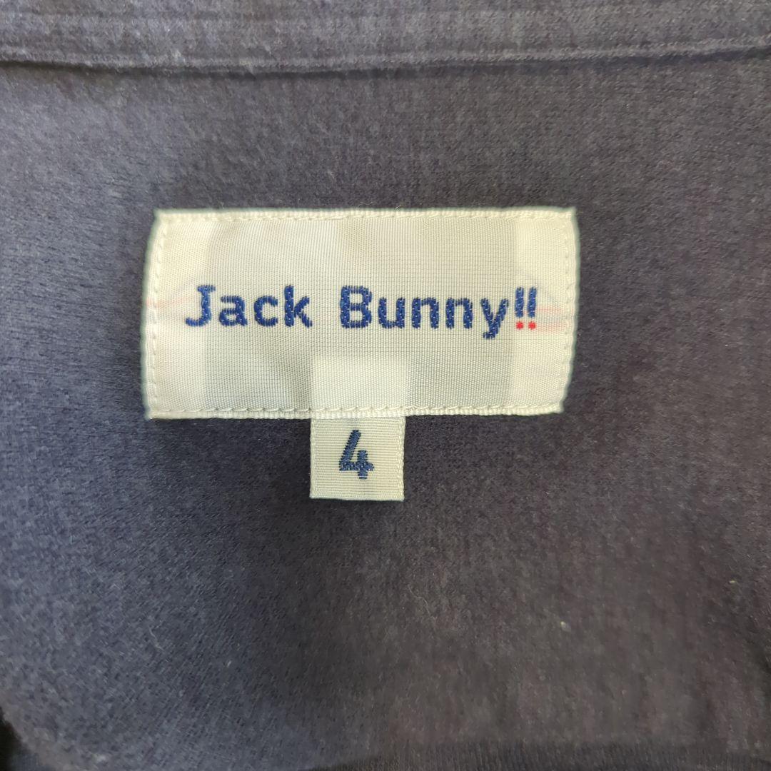 【転居に伴い最終値下】【美品】Jack Bunny 長袖ポロシャツ （ネイビー）