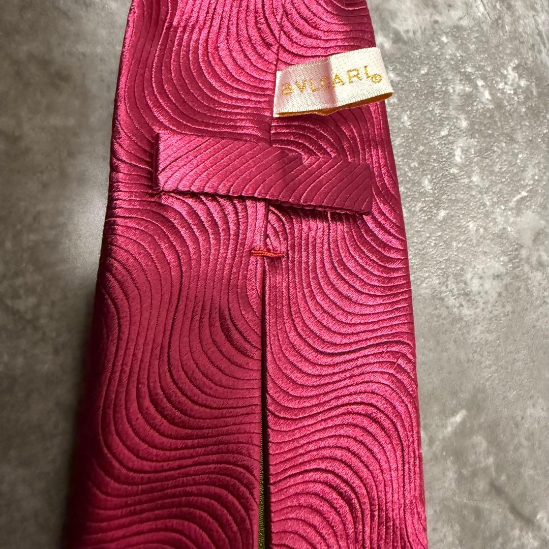 【✨美品✨】 BVLGARI ブルガリ ネクタイ セッテピエゲ シルク 光沢