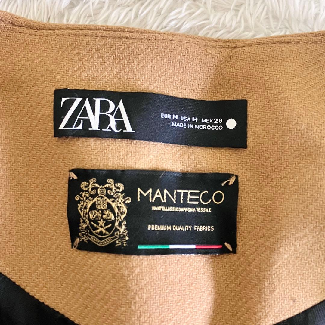 完売希少 極美品　ザラ　ポンチョ　ケープコート　MANTECO イタリア製