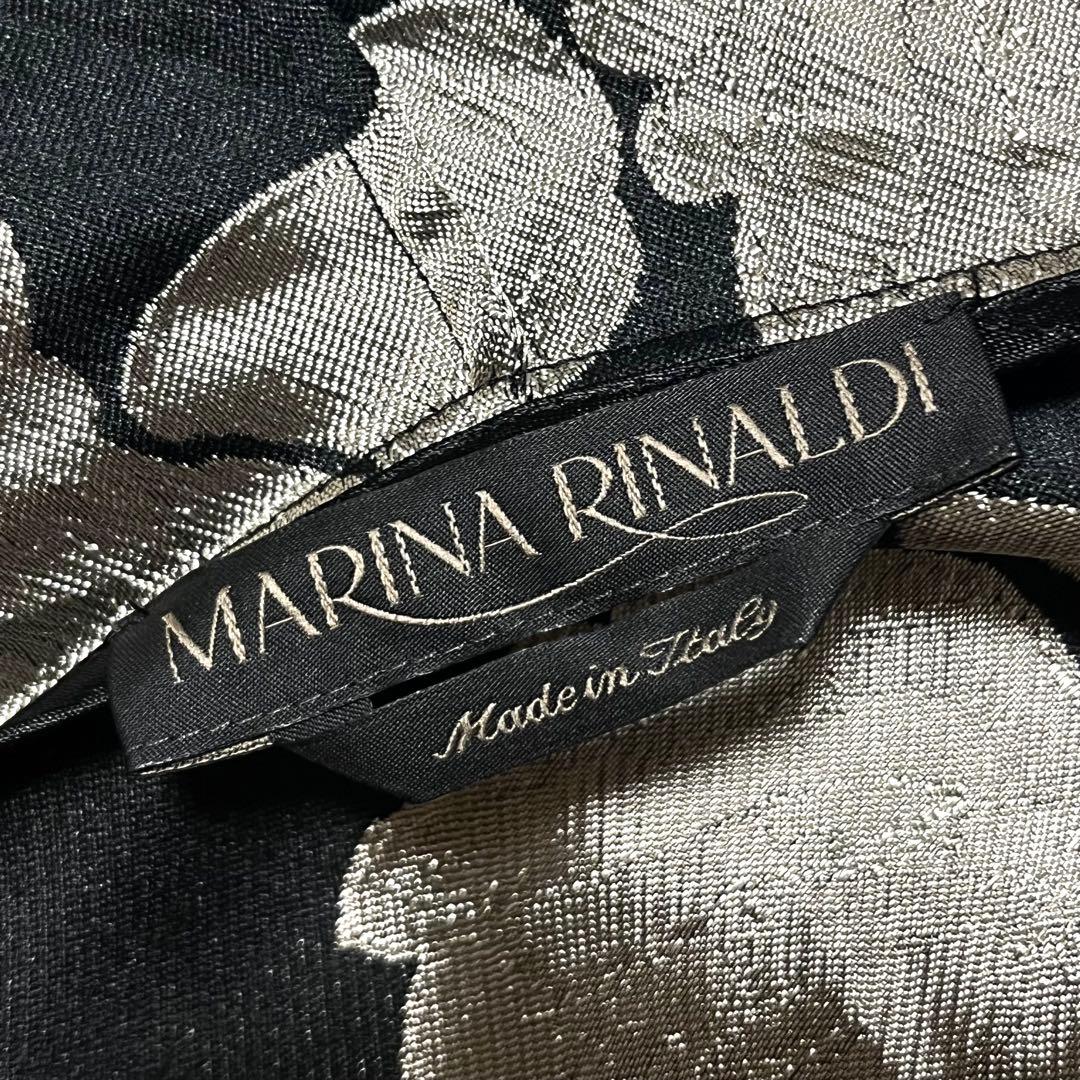 【大きいサイズ】【15】MARINA RINALDI ジャガード 羽織り ガウン