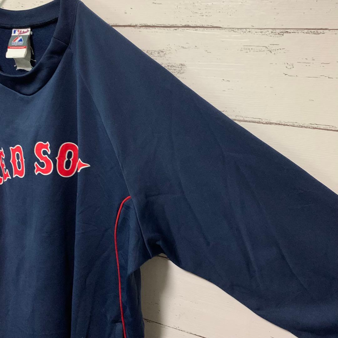 RED SOX レッドソックス長袖ユニフォーム Majestic製 プリントロゴ