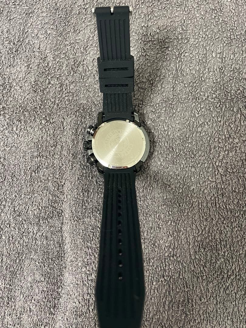 美品✨ベルト新品　シチズン　エコドライブ スポーティクロノ　CA4157-09E