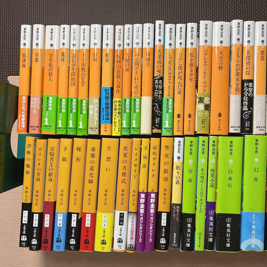 東野圭吾　ミステリー　事件　文庫本　大量まとめ売り　帯付き多数　推理小説