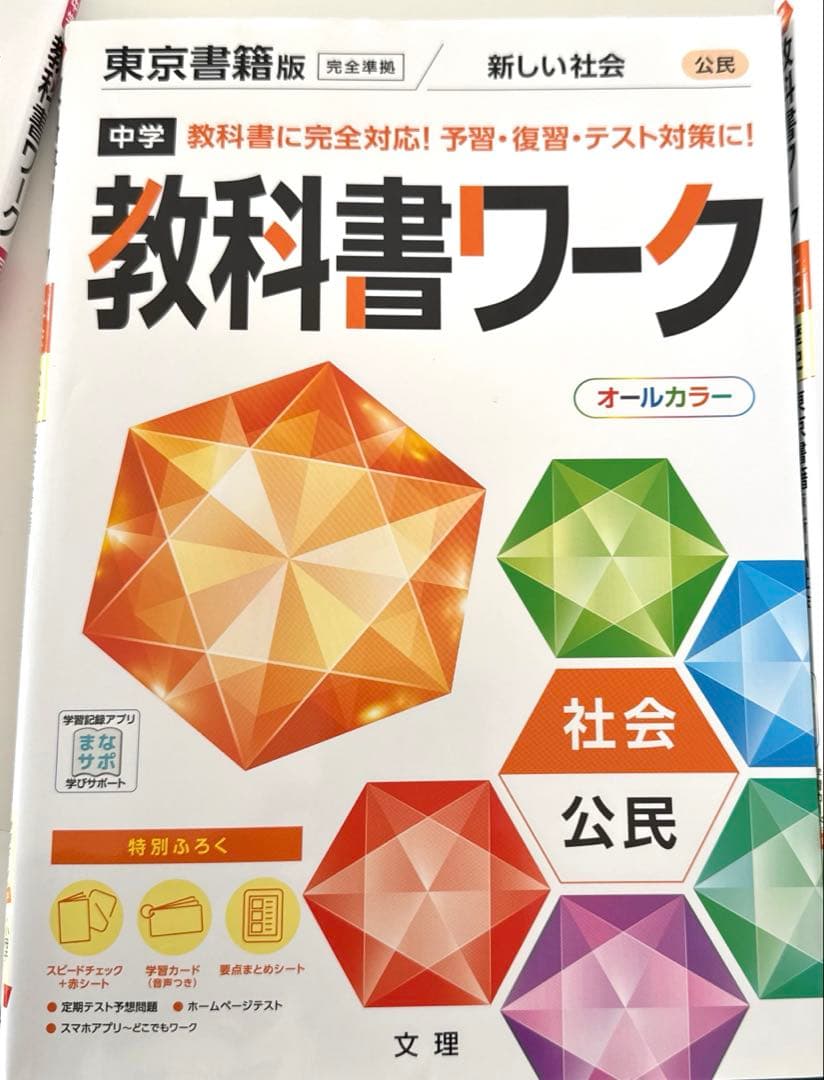 中学教科書ワーク5教科(6冊)