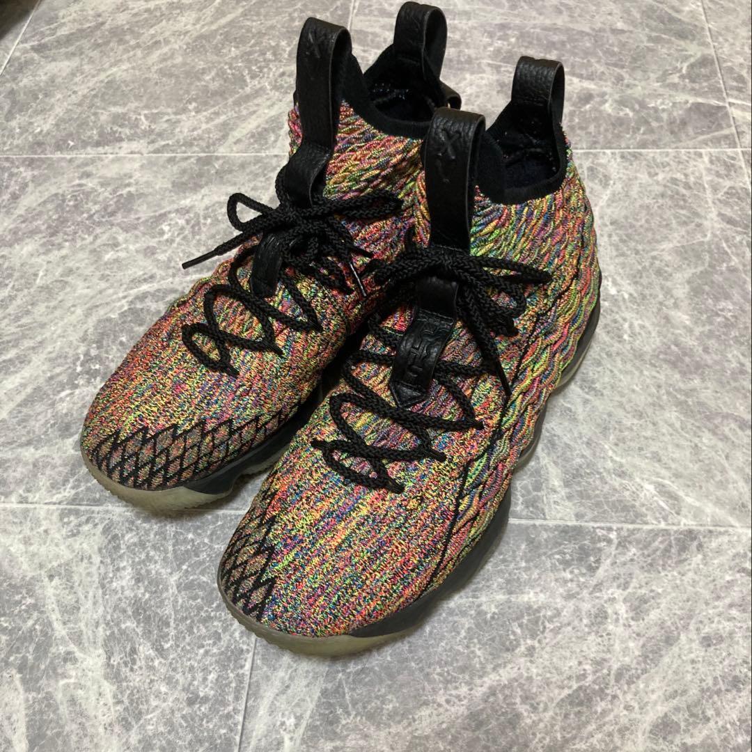 き*ん様 LEBRON XV EP レブロン15 マルチカラー シューズ ニット