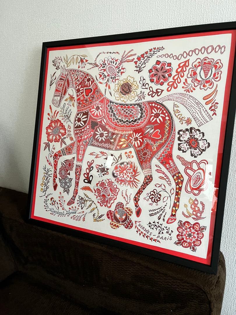 エルメス　額装　インテリア