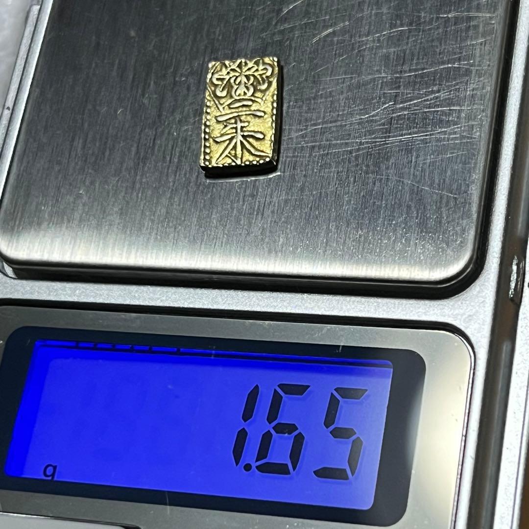 ◉天保二朱判金：1枚