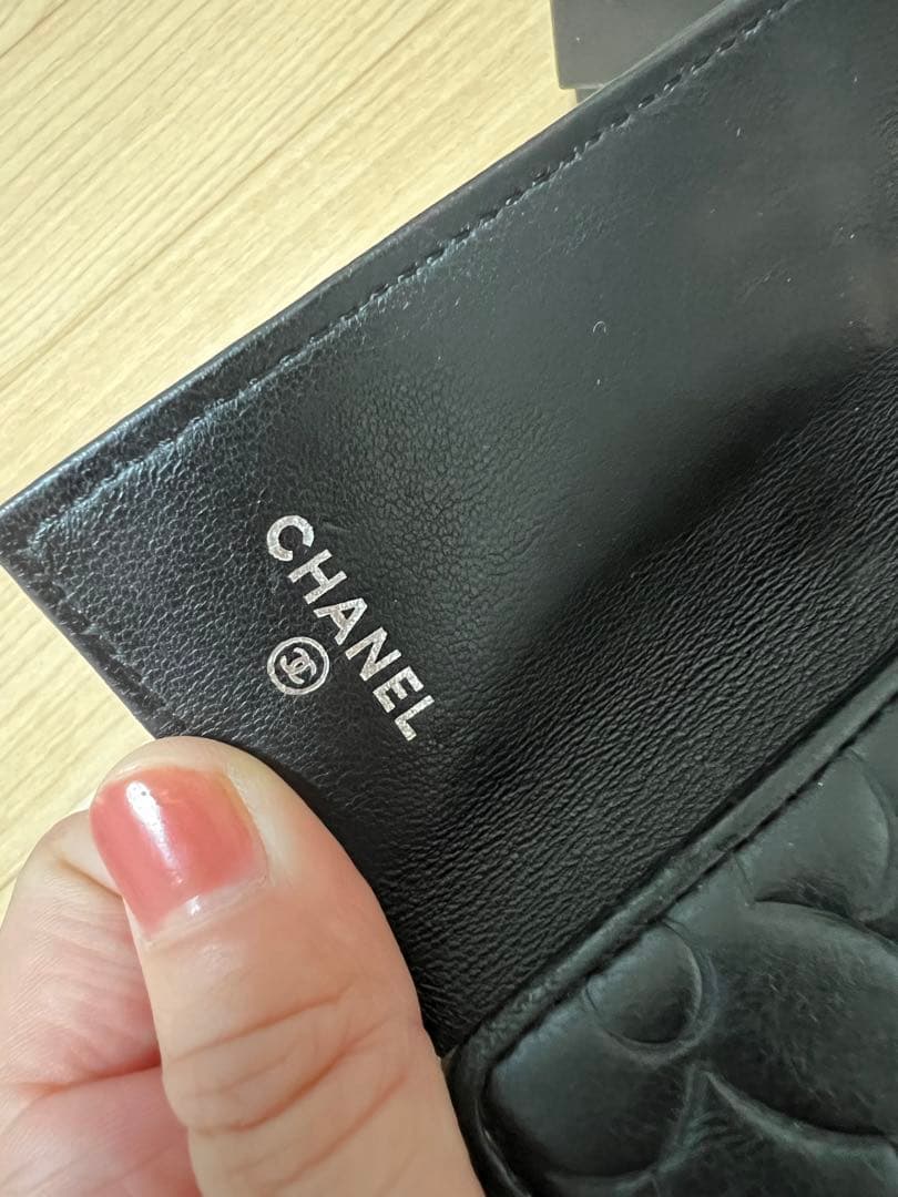 CHANEL カメリア　キーケース　ブラック　美品