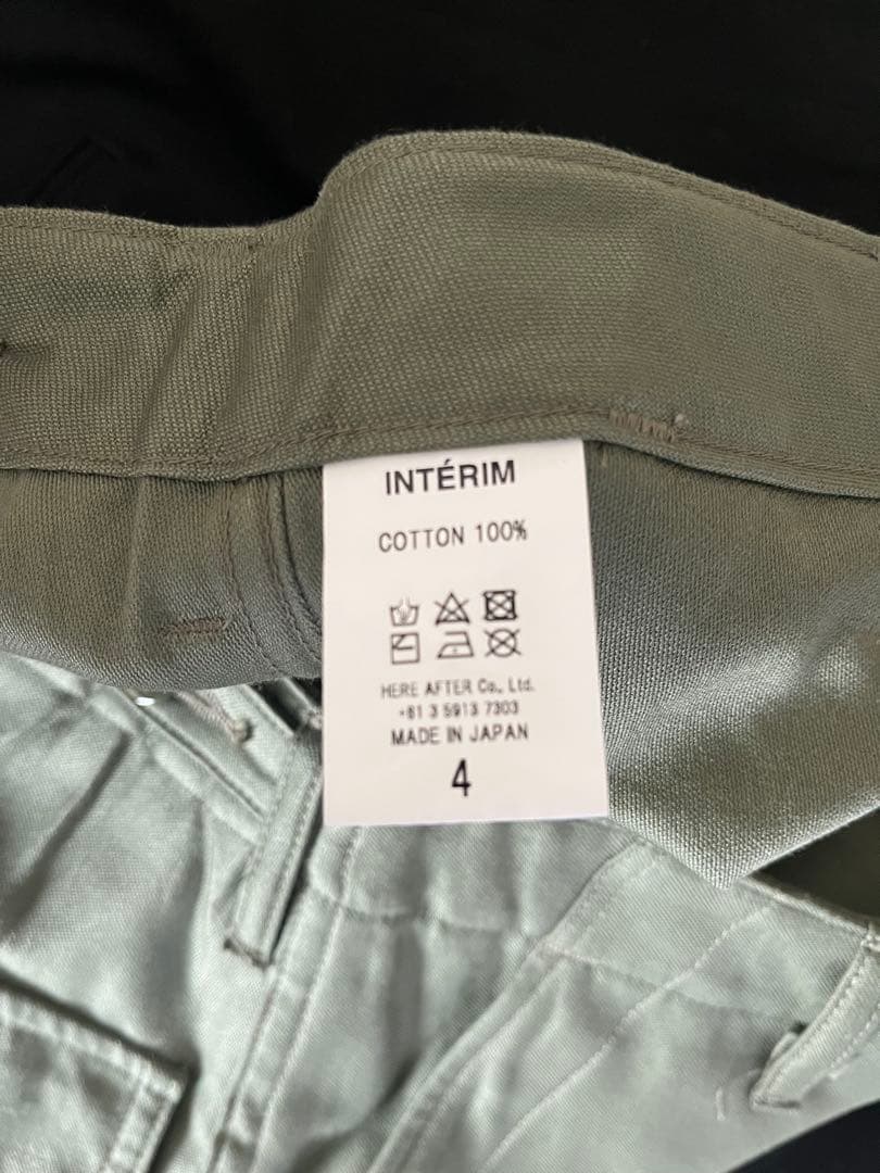 パンツ INTERIM GIZA BACK SATIN BAKER PANTS