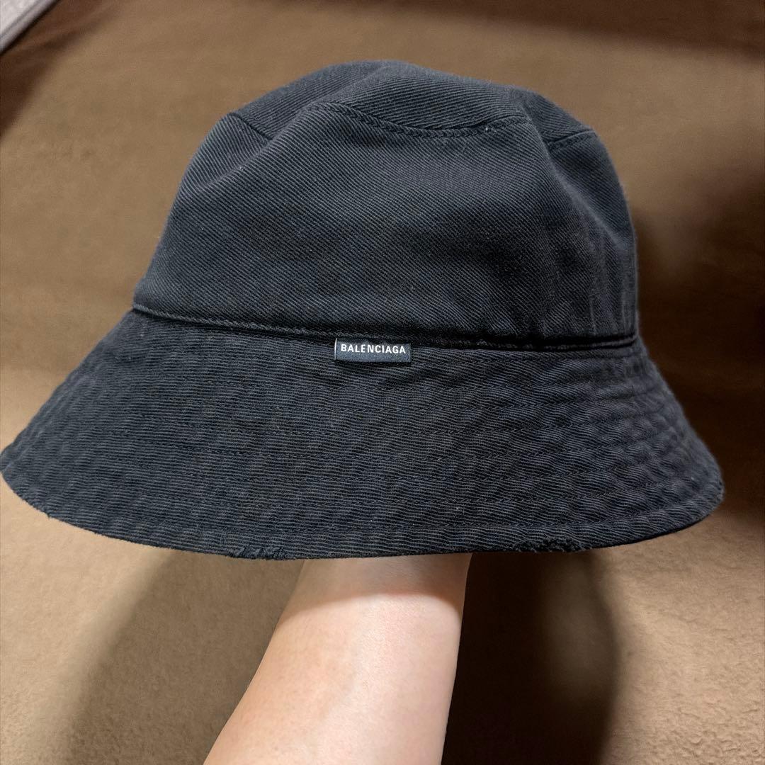 BALENCIAGA バケットハット ブラック Lサイズ 62cm
