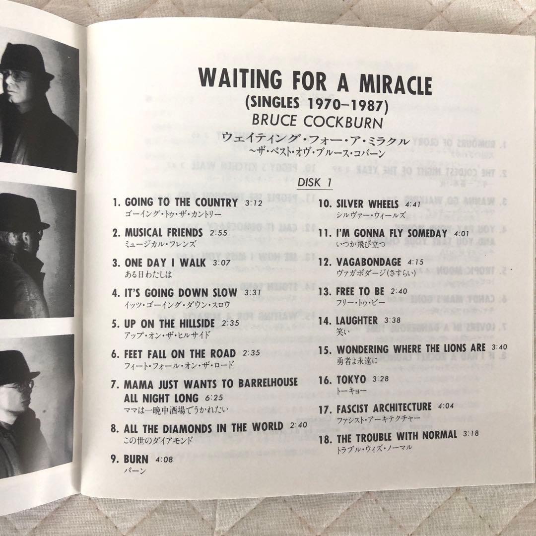 2CD！Bruce Cockburn/WAITING FOR A MIRACLE