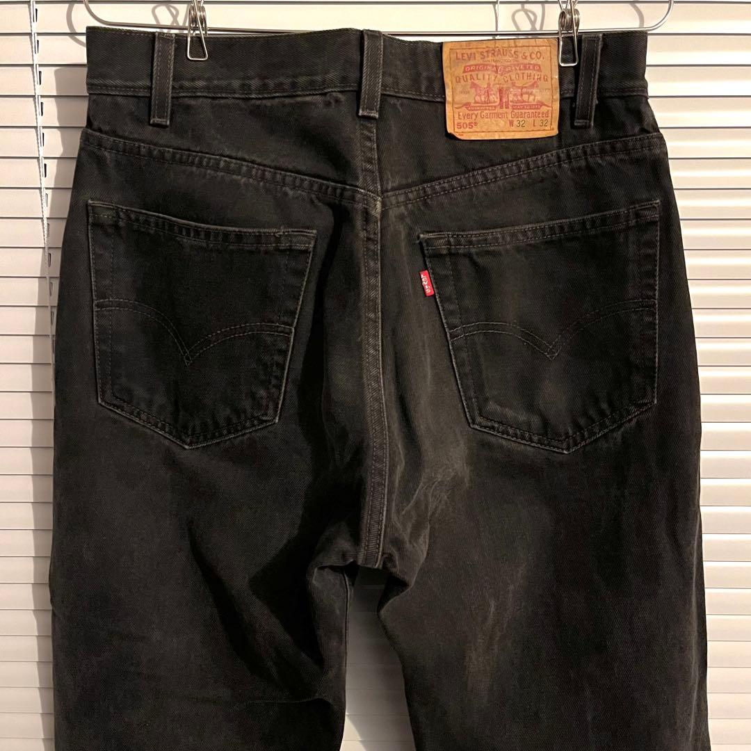 USA製 90s Levi's リーバイス 505 後染め ブラック W32