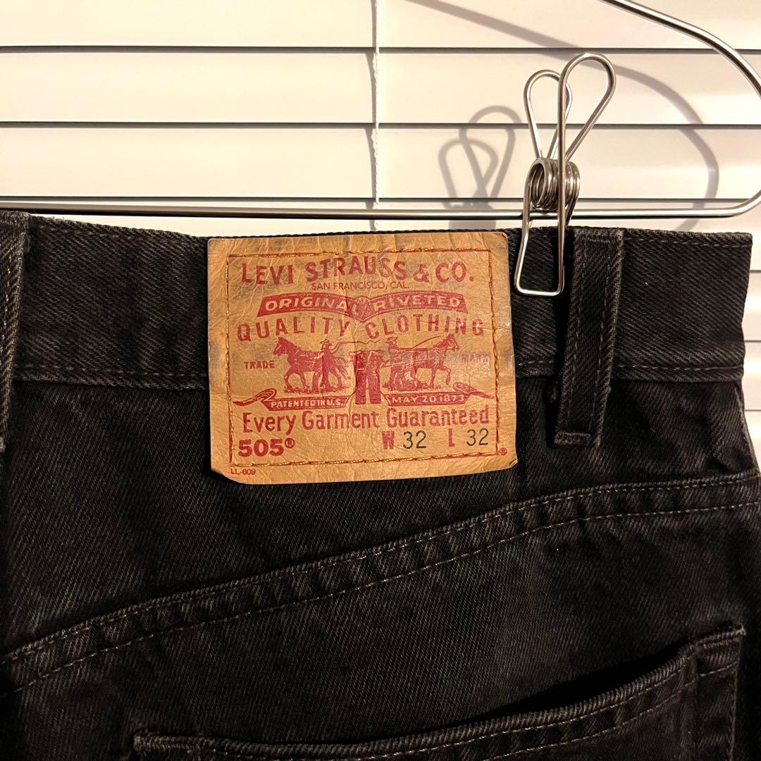 USA製 90s Levi's リーバイス 505 後染め ブラック W32