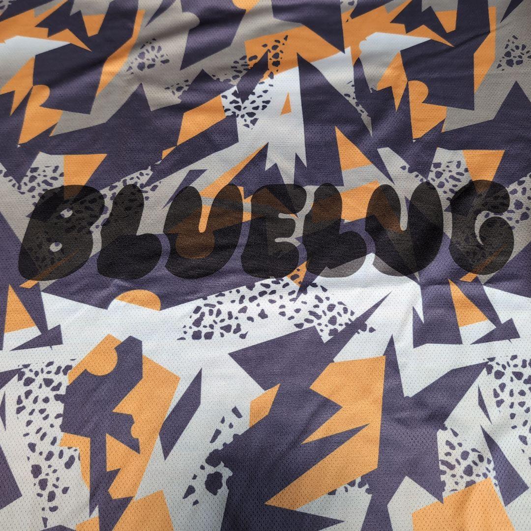TEAM DREAM×BLUE LUG big print tech tee S