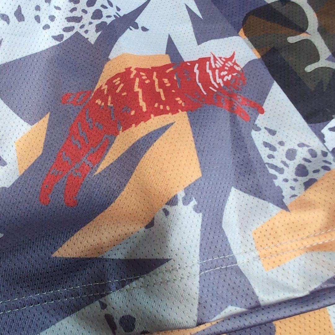 TEAM DREAM×BLUE LUG big print tech tee S