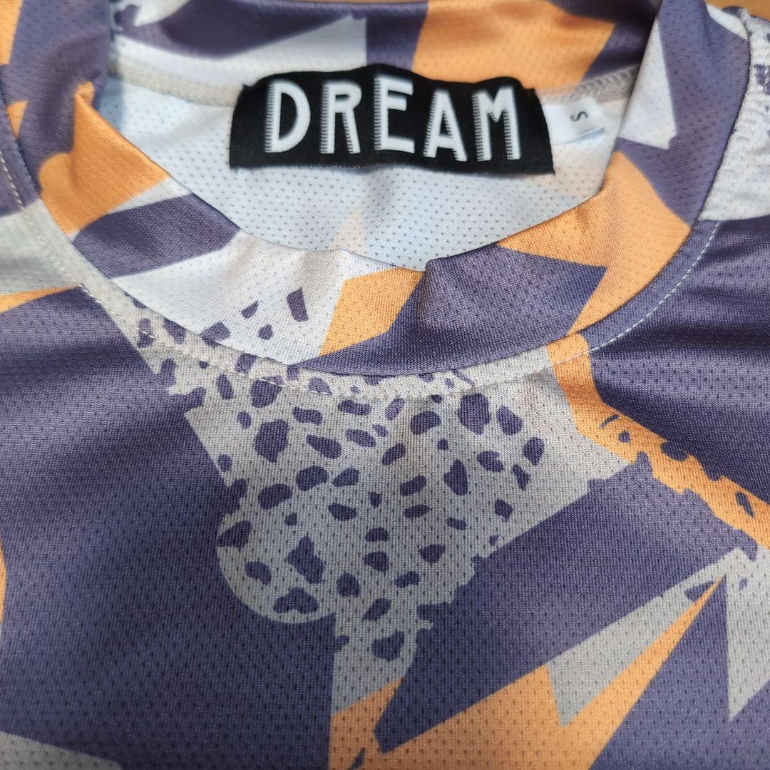 TEAM DREAM×BLUE LUG big print tech tee S