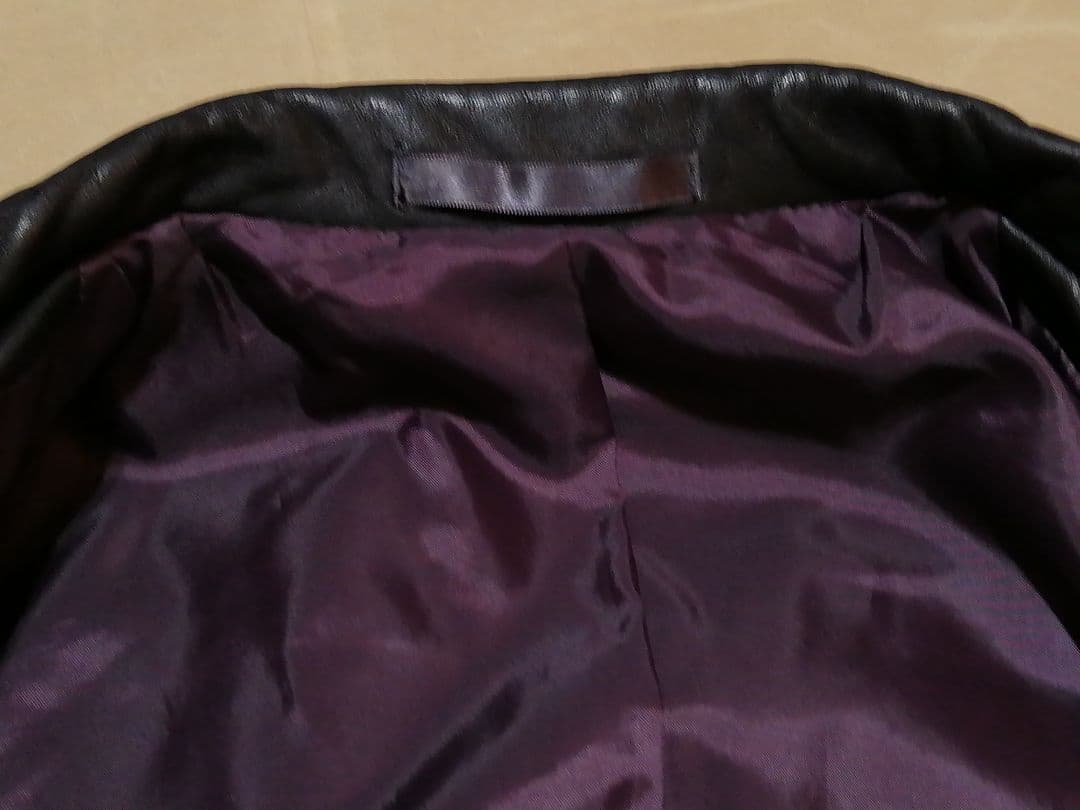 90s 美品　Paul Smith　Lサイズ　本革テーラードジャケット　ブラック
