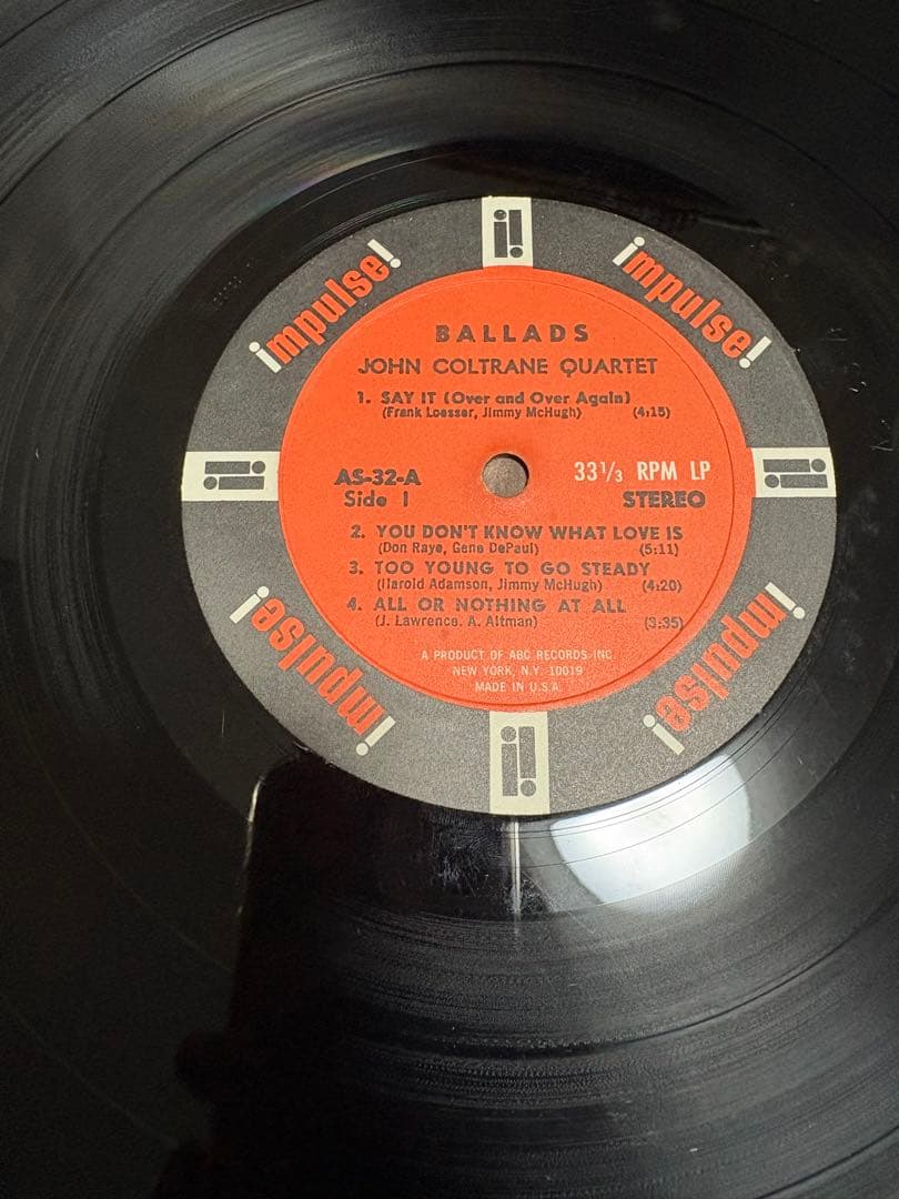 【値下げ中！】John Coltrane Ballads レコード LP
