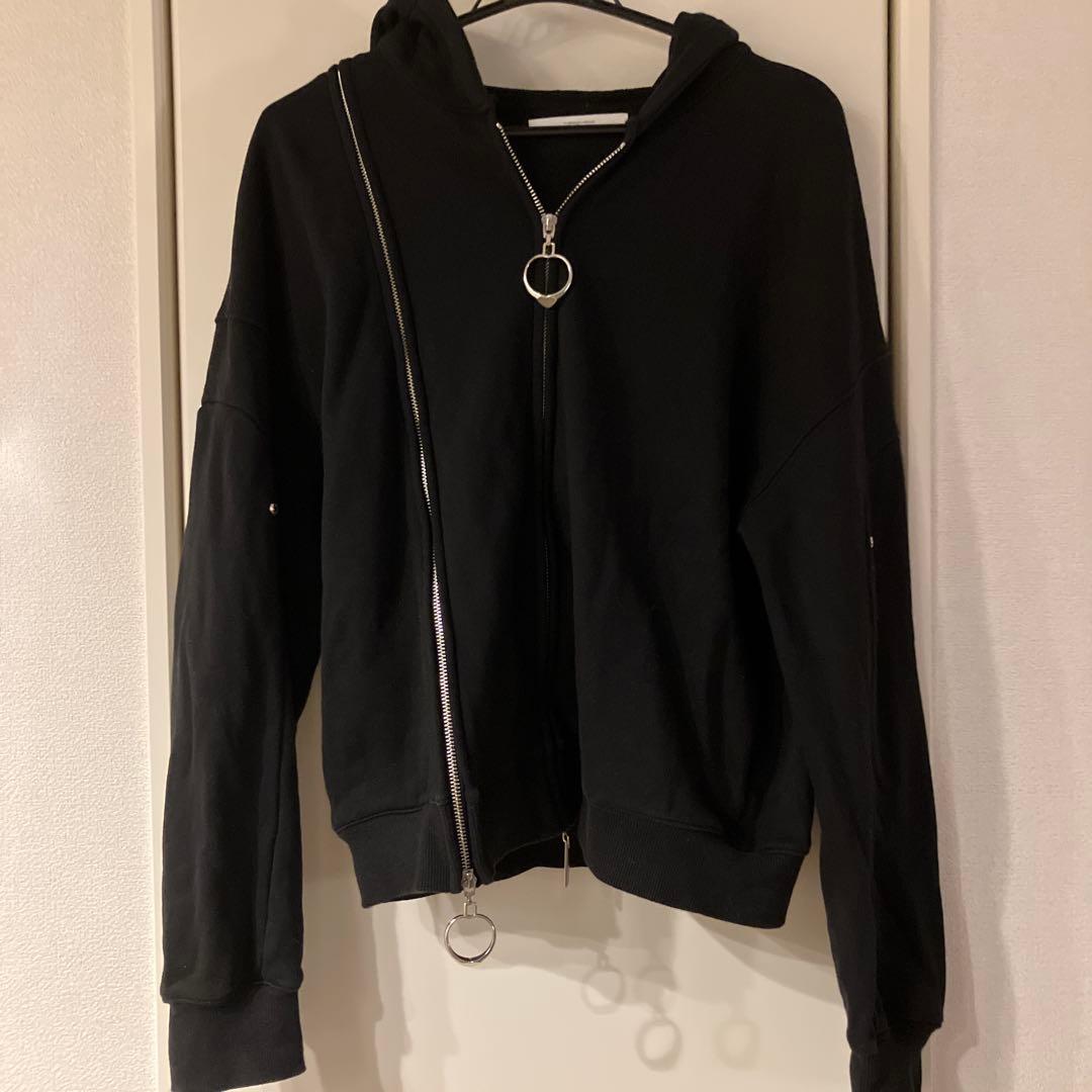 トップス The Red Thread w zip hoodie long black