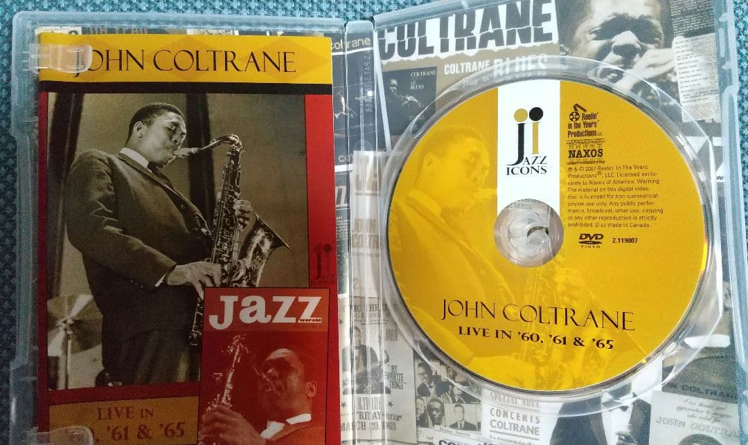 ミュージック DVD jazz icons John Coltrane