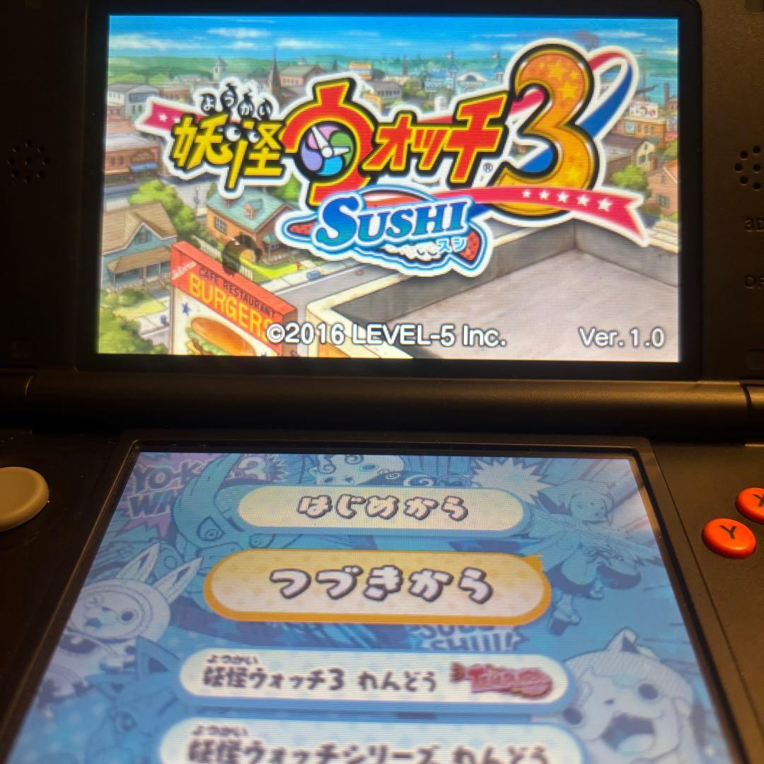【動作確認済】3DS 妖怪ウォッチ3 スキヤキ＋スシ＋テンプラ　3個セット