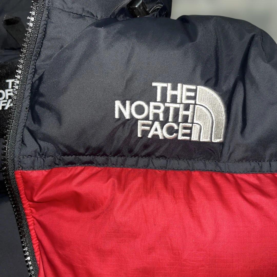 THE NORTH FACE ダウンベスト レッド/ブラック US規格 L
