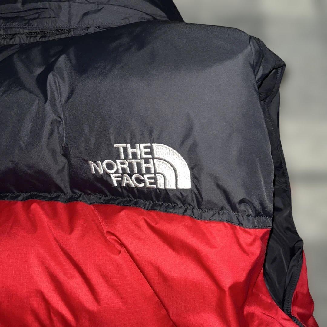 THE NORTH FACE ダウンベスト レッド/ブラック US規格 L