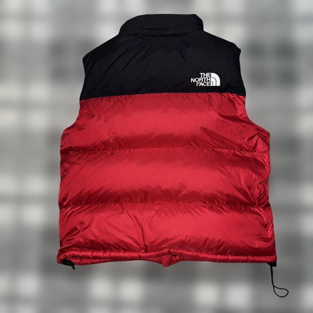 THE NORTH FACE ダウンベスト レッド/ブラック US規格 L