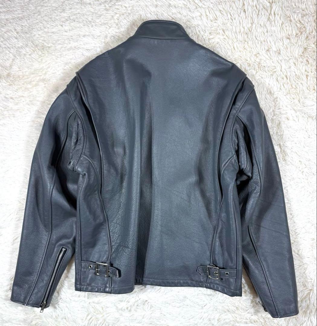 Schott 641 ショット シングルライダース グレー