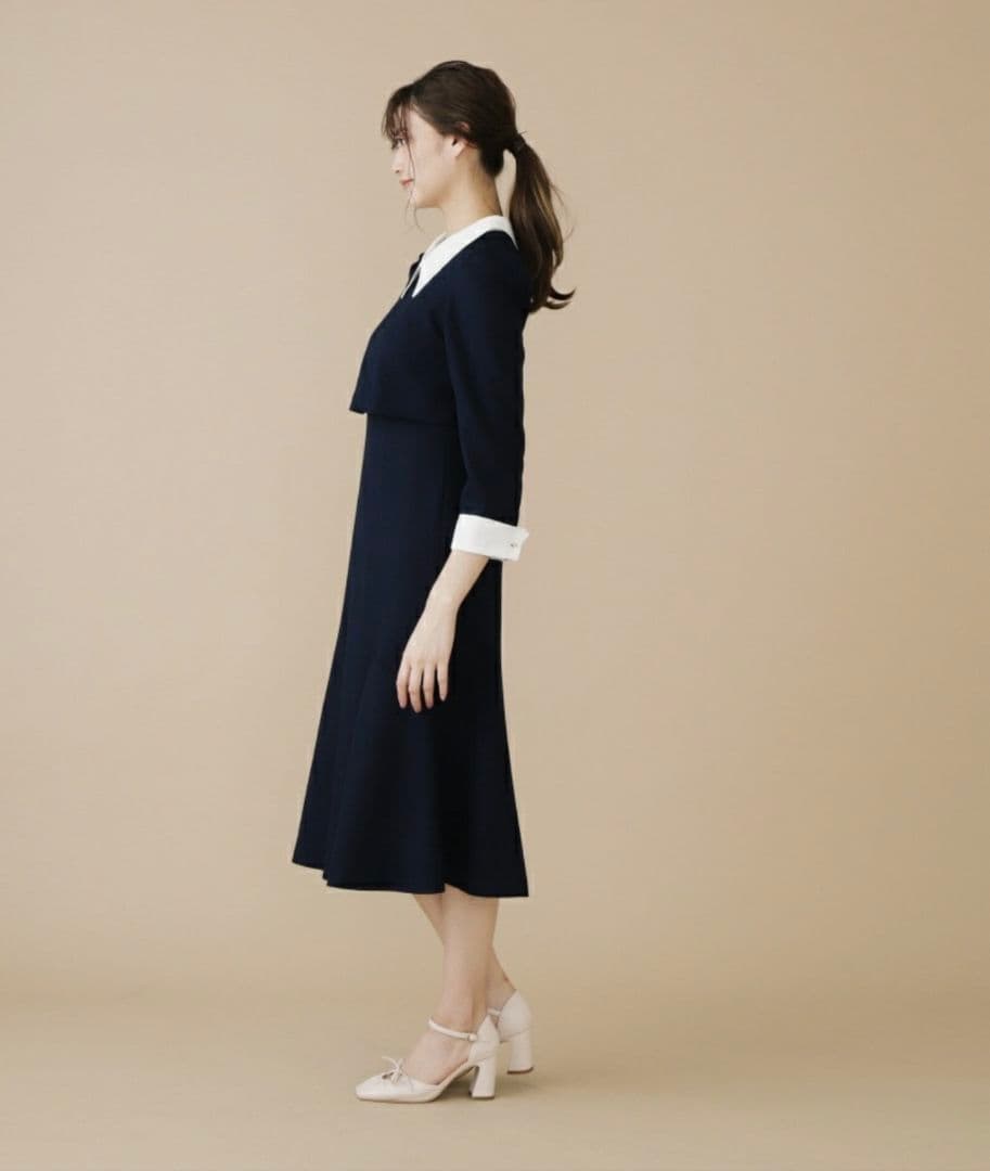 JILL by JILL STUART レイヤード風襟付ワンピース