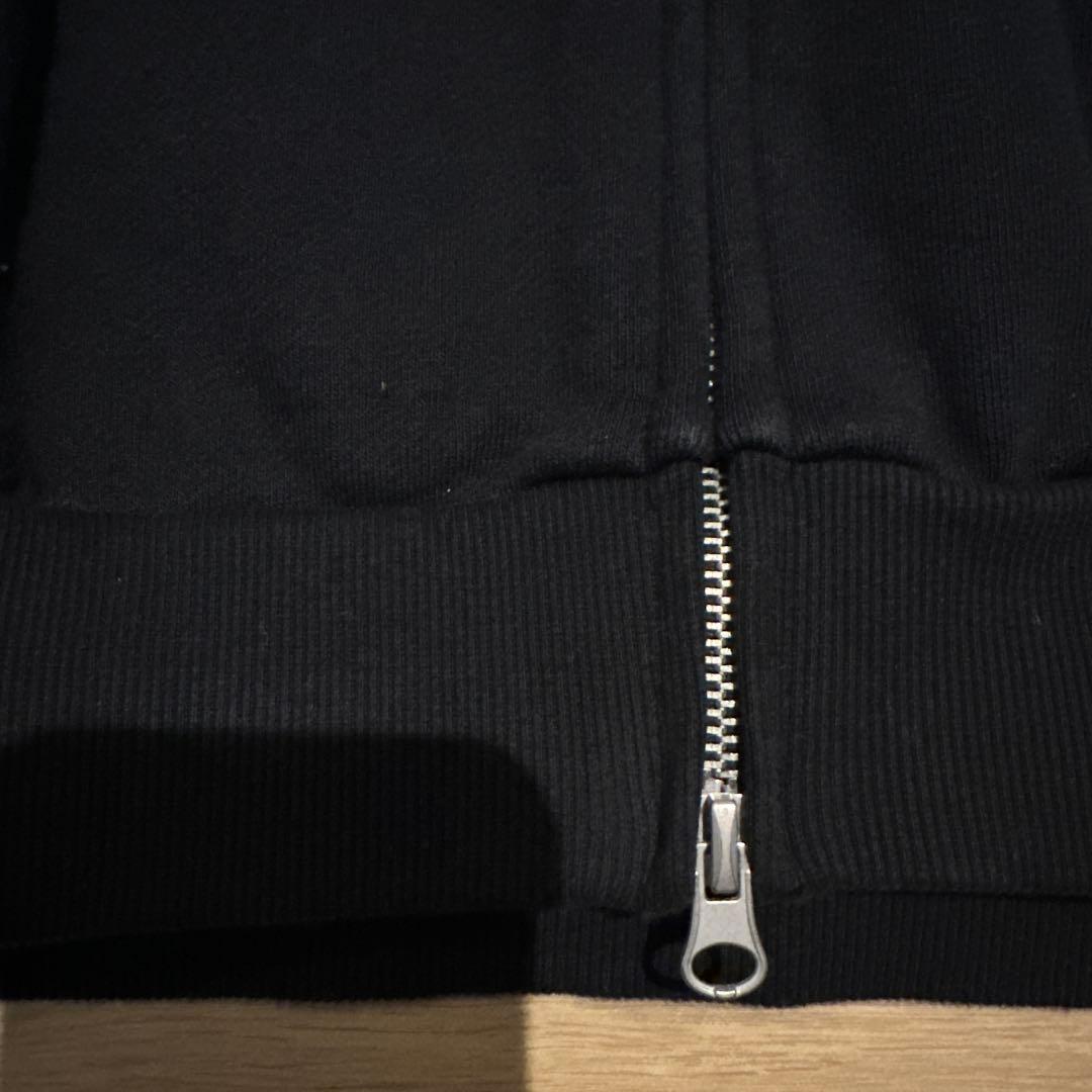 HEAVY WEIGHT FRONT LOGO ZIP HOODIE ブラック