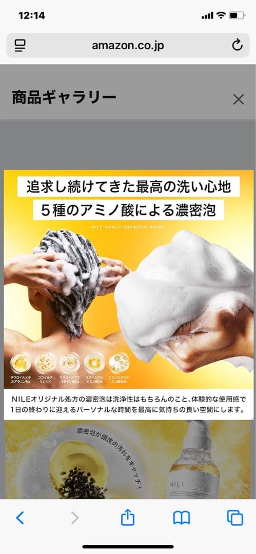 NILE ノンシリコン　スカルプシャンプー 300mL ラフランス3本　値段変更