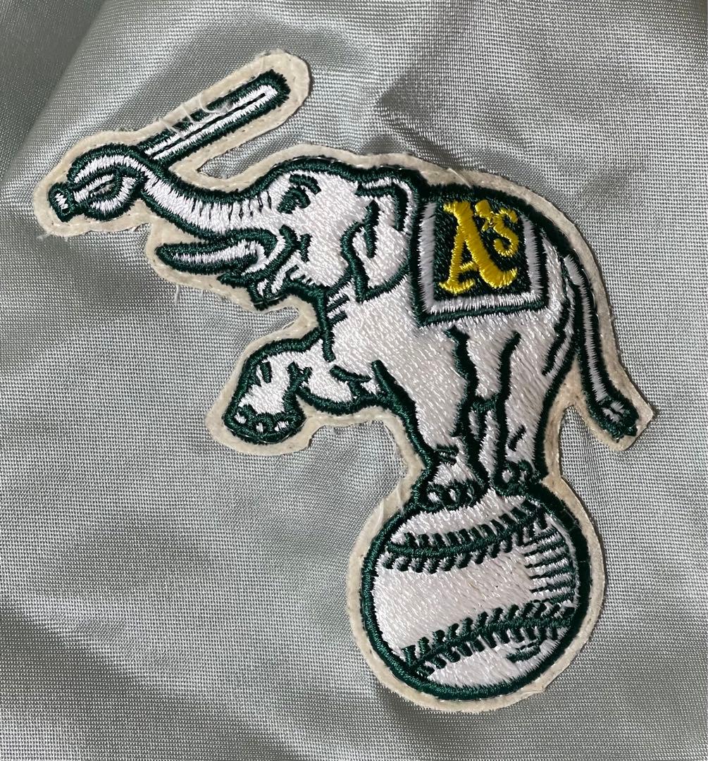 ★美品レア！フェルコ MLB オークランド・アスレチックス スタジャン シルバー