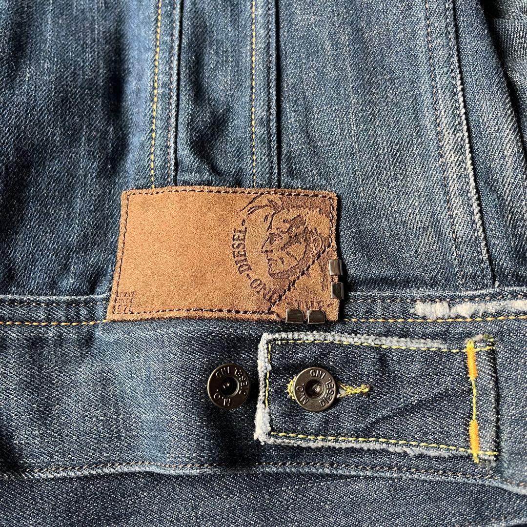 DIESEL ディーゼル デニムジャケット Gジャン ダメージ加工 短丈 M
