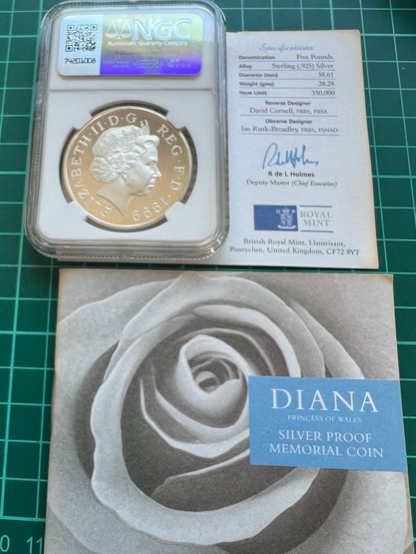 外国銀貨　NGC イギリス5P銀貨