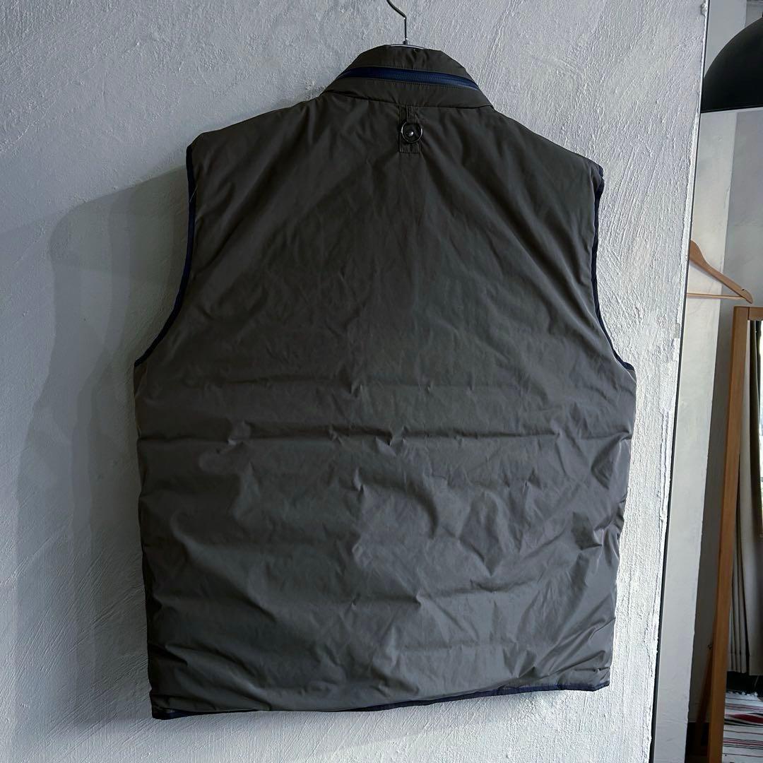 美品 papas ロゴワッペン付き ダウンベスト パパス LL