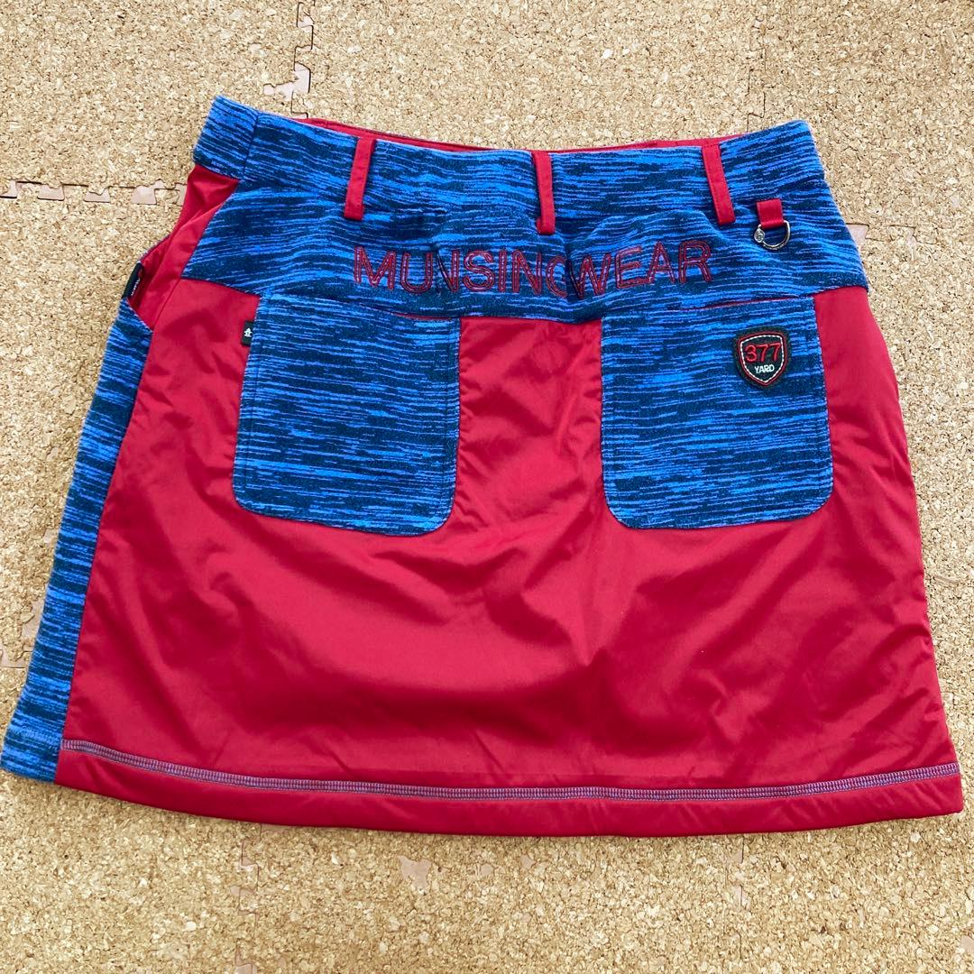 【未使用】マンシングウェア munsingwear ゴルフウェア スカートL紺