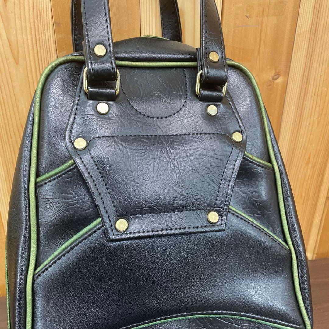 【美品】MIZUNO MASTERS ゴルフシューズバッグ　ブラック　合成皮革