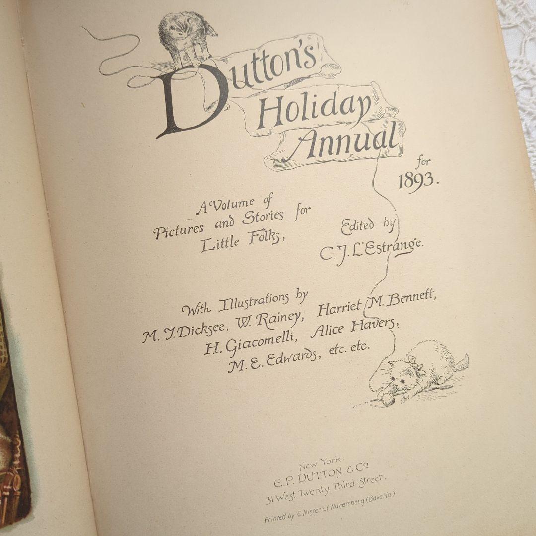 稀少1893アーネストニスター絵本 児童書 洋書 ヴィクトリアン アンティーク