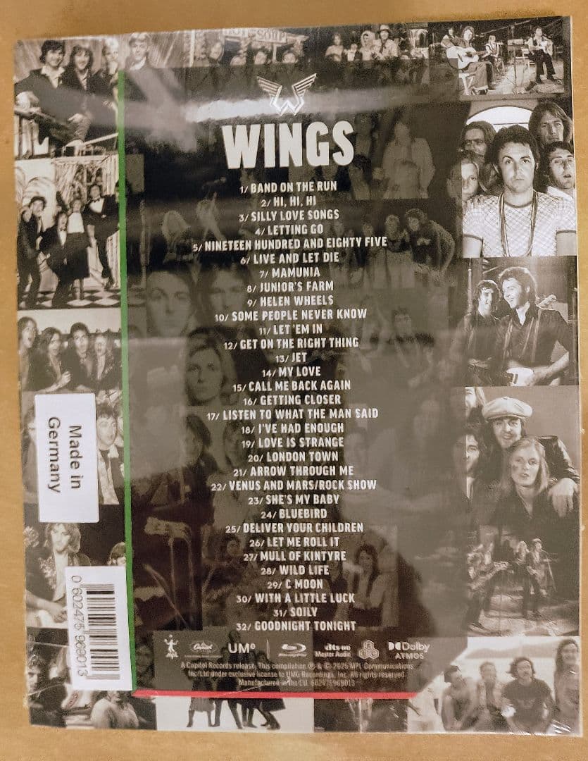Paul McCartney & Wings Blu-ray 5.1 未開封