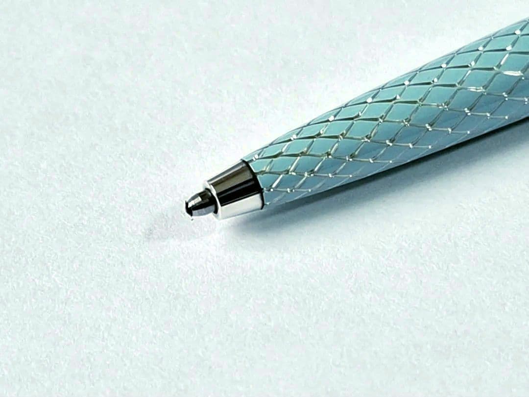 美品　TIFFANY　ティファニー　パースペン　ブルー　純銀製 ダイヤモンド