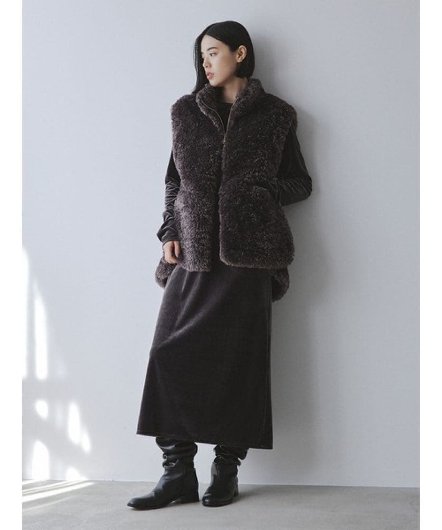 MIESROHE sustainableテディーベスト CGRY